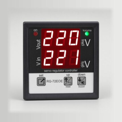 Gerilim korumalı servo regülatör kontrol kartı RG-72EOE, 72x72 mm
